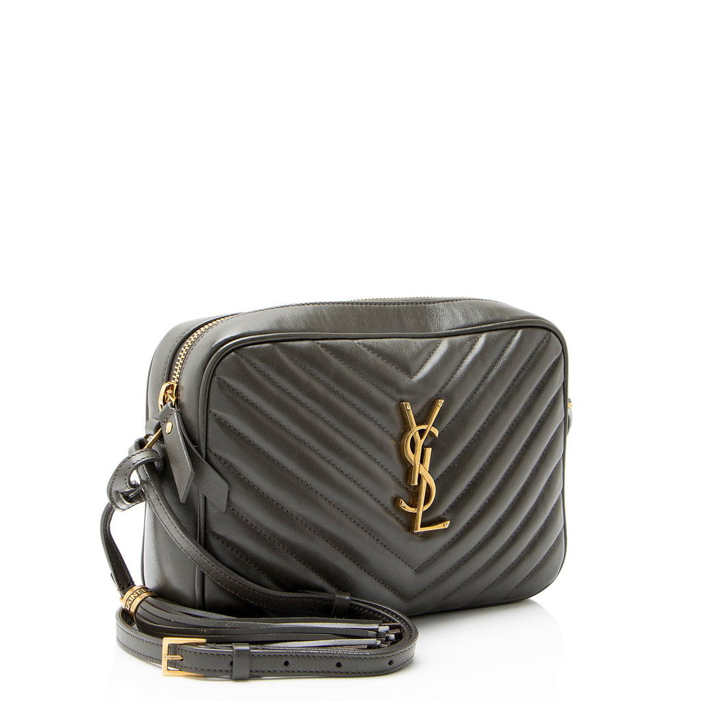 Saint Laurent Matelasse Calfskin Monogram Lou Camera Bag