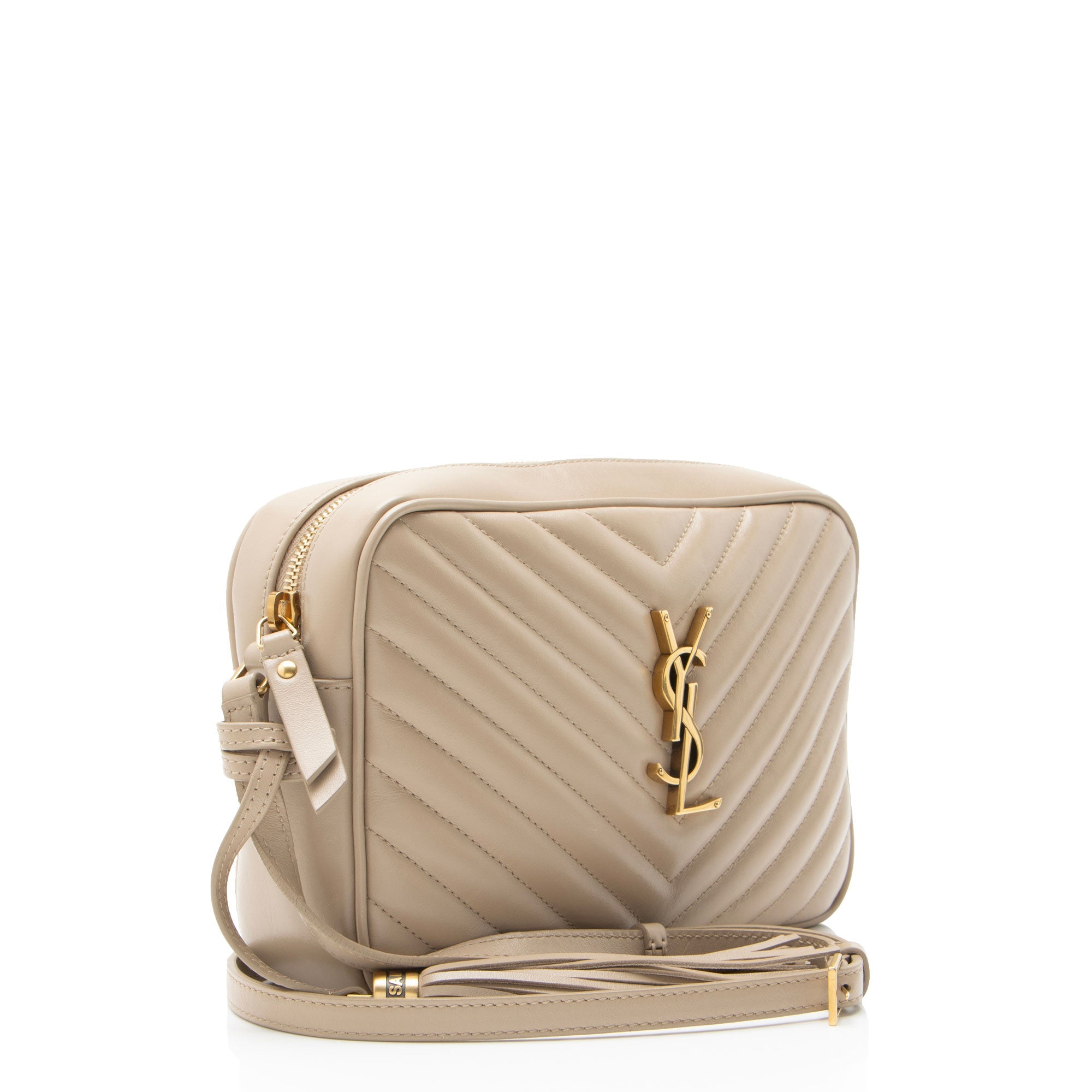 Saint Laurent Matelasse Calfskin Monogram Lou Camera Bag