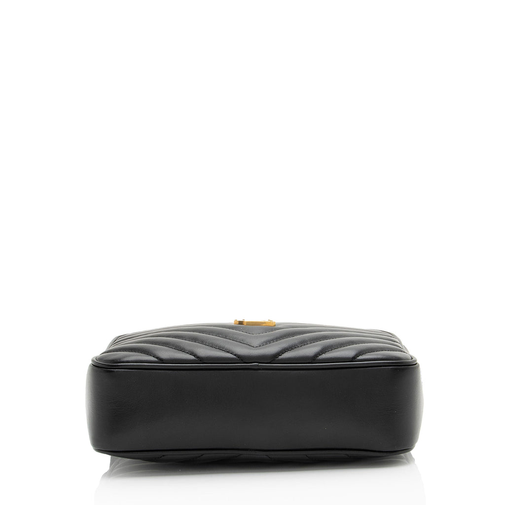 Saint Laurent Matelasse Calfskin Monogram Lou Camera Bag