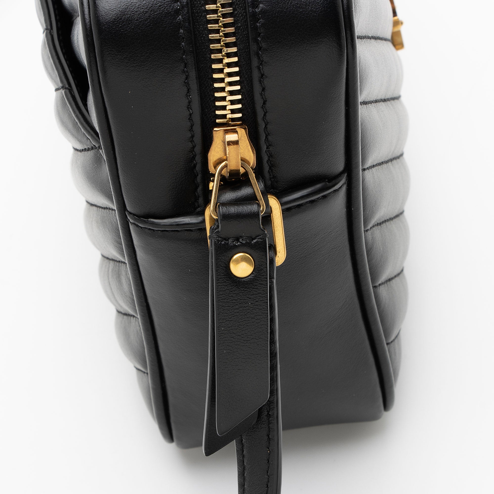 Saint Laurent Matelasse Calfskin Monogram Lou Camera Bag
