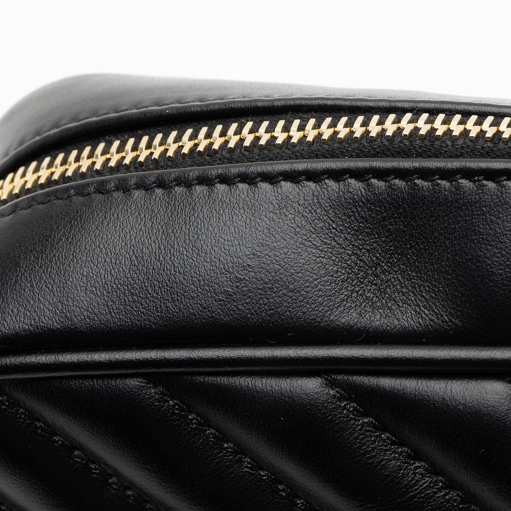 Saint Laurent Matelasse Calfskin Monogram Lou Camera Bag
