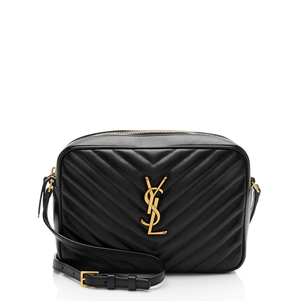 Saint Laurent Matelasse Calfskin Monogram Lou Camera Bag