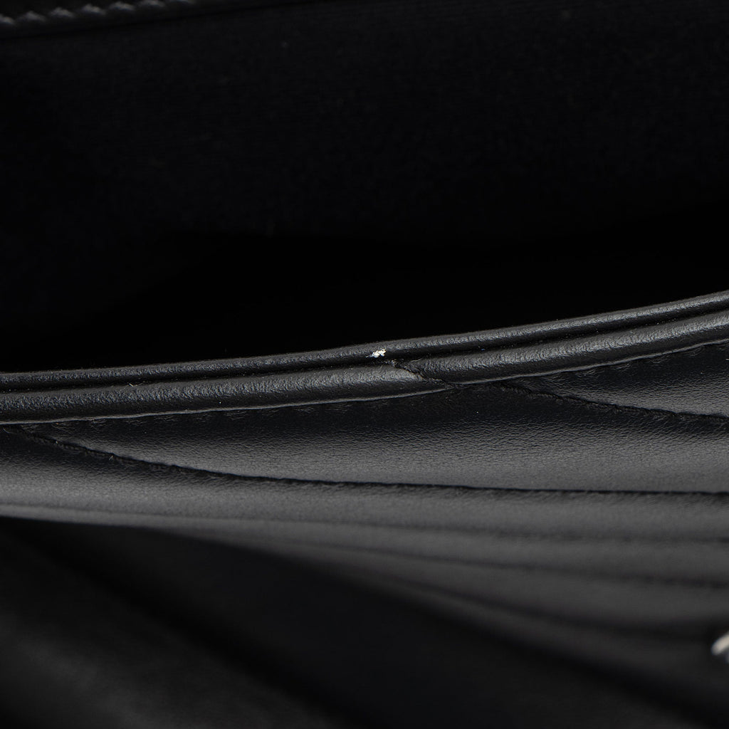 Saint Laurent Matelasse Calfskin Monogram LouLou Chain Large Shoulder Bag (SHF-F87Oll)