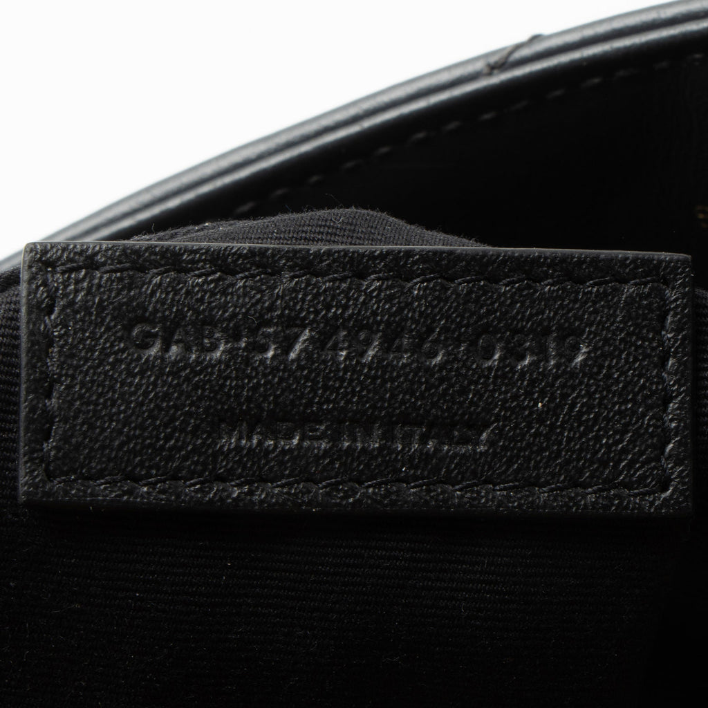 Saint Laurent Matelasse Calfskin Monogram LouLou Chain Medium Shoulder Bag