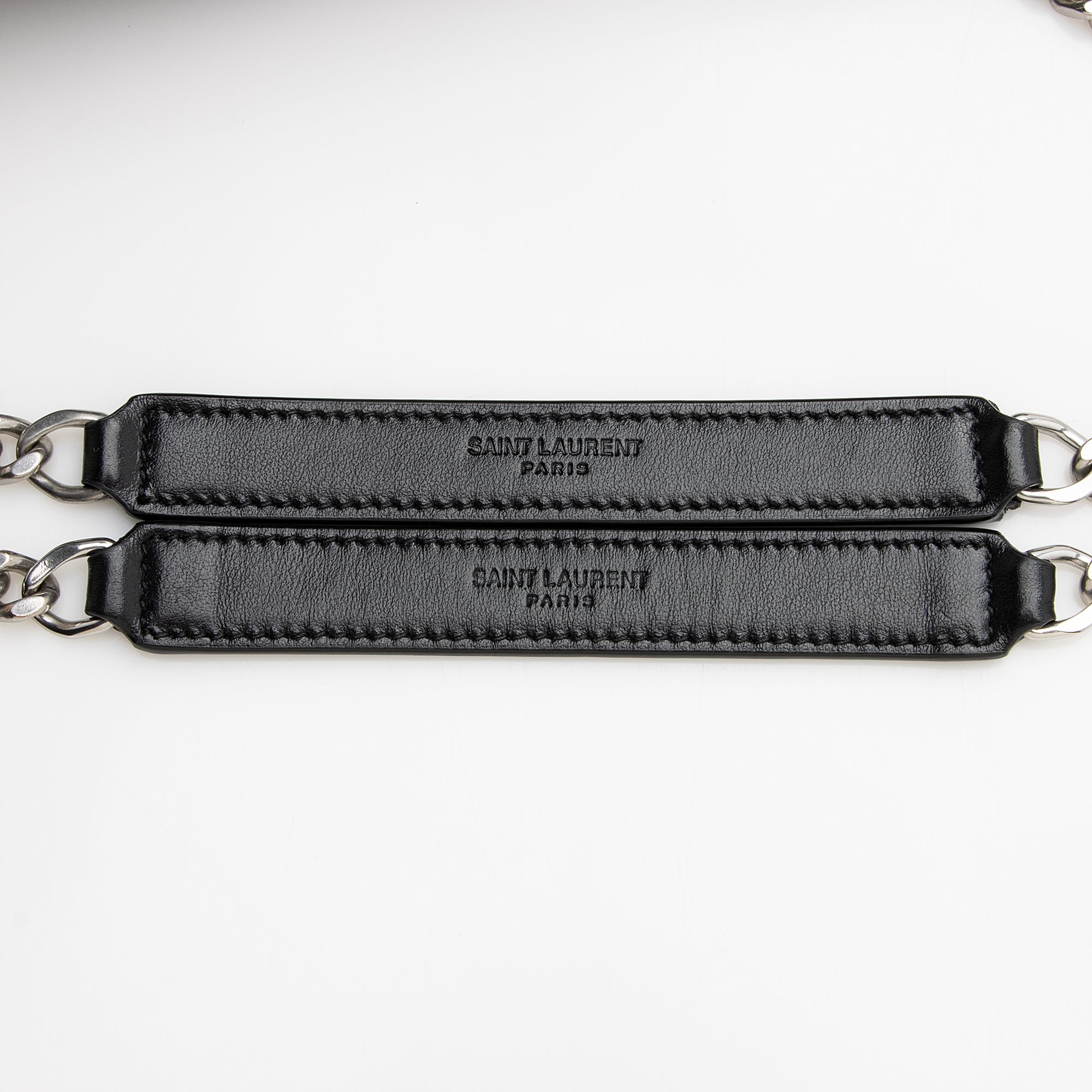 Saint Laurent Matelasse Calfskin Monogram LouLou Chain Medium Shoulder Bag (SHF-22491)