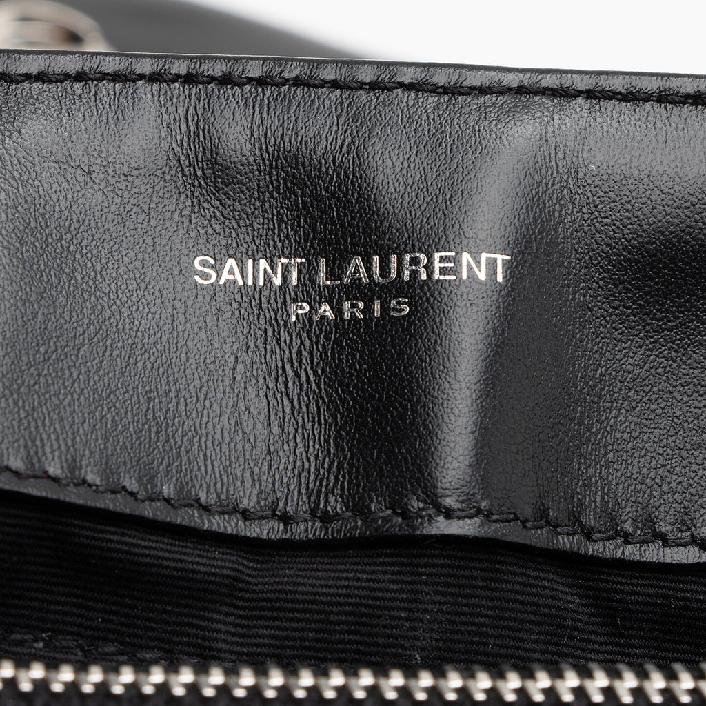 Saint Laurent Matelasse Calfskin Monogram LouLou Chain Medium Shoulder Bag (SHF-22491)