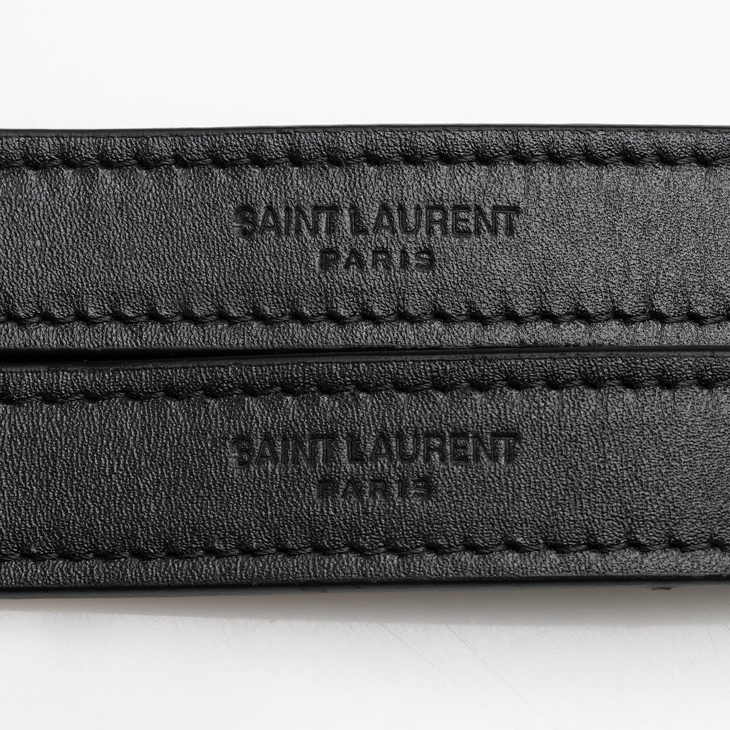 Saint Laurent Matelasse Calfskin Monogram LouLou Chain Medium Shoulder Bag (SHF-22876)