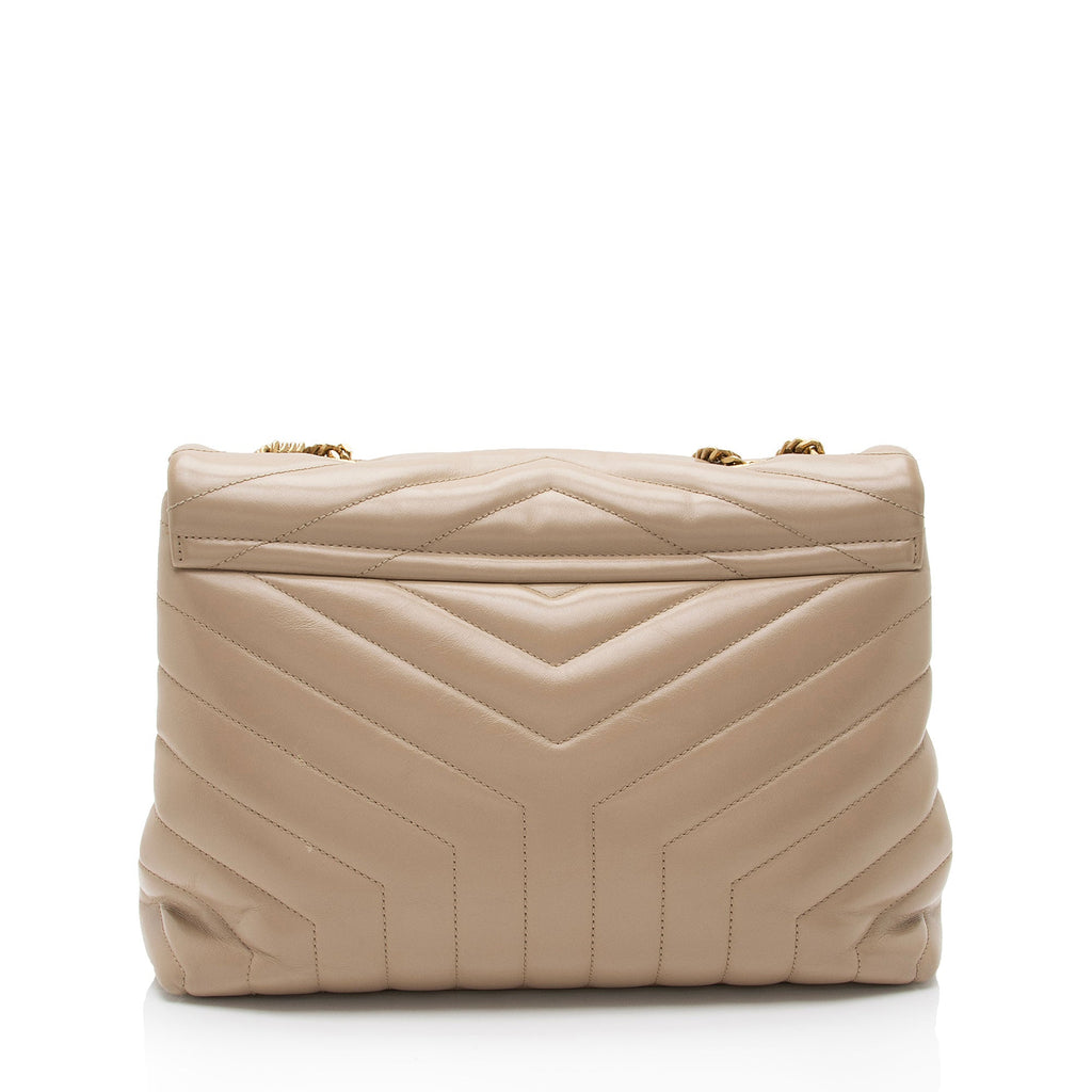 Saint Laurent Matelasse Calfskin Monogram LouLou Chain Medium Shoulder Bag (SHF-pCCeab)