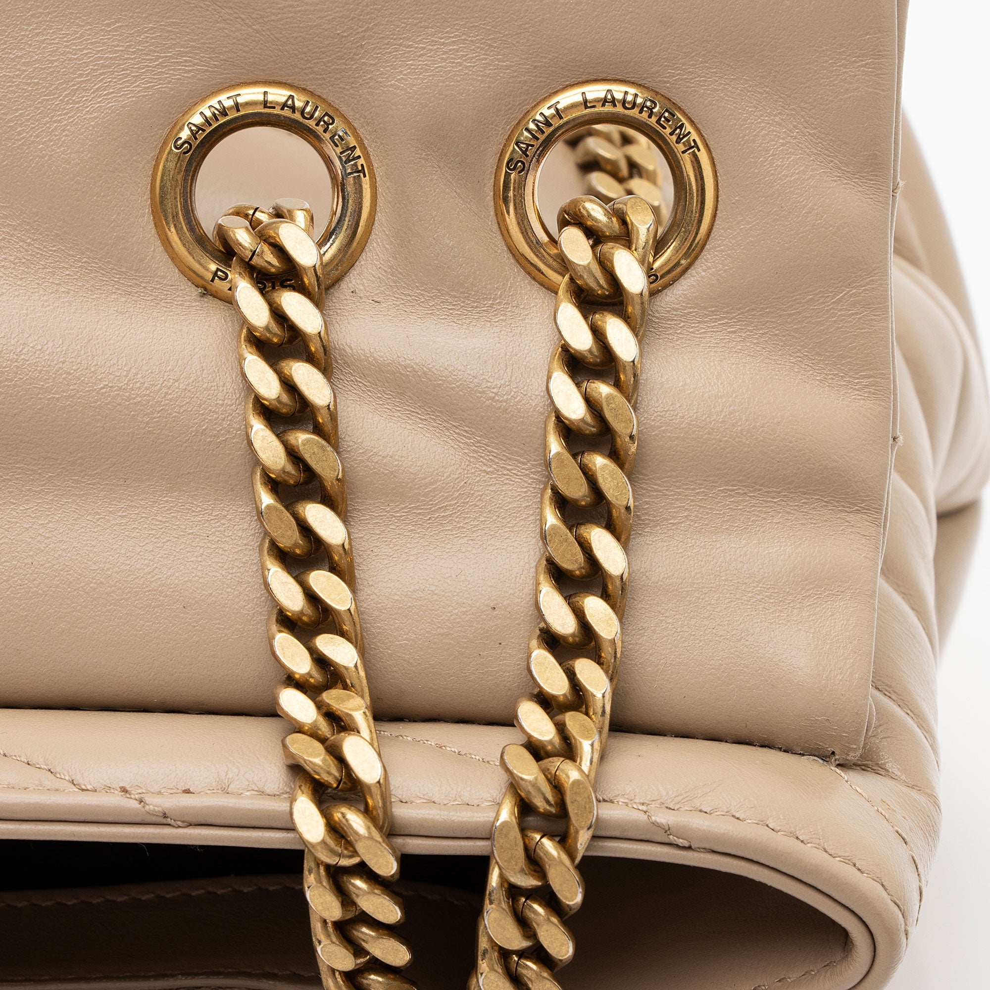 Saint Laurent Matelasse Calfskin Monogram LouLou Chain Medium Shoulder Bag (SHF-pCCeab)