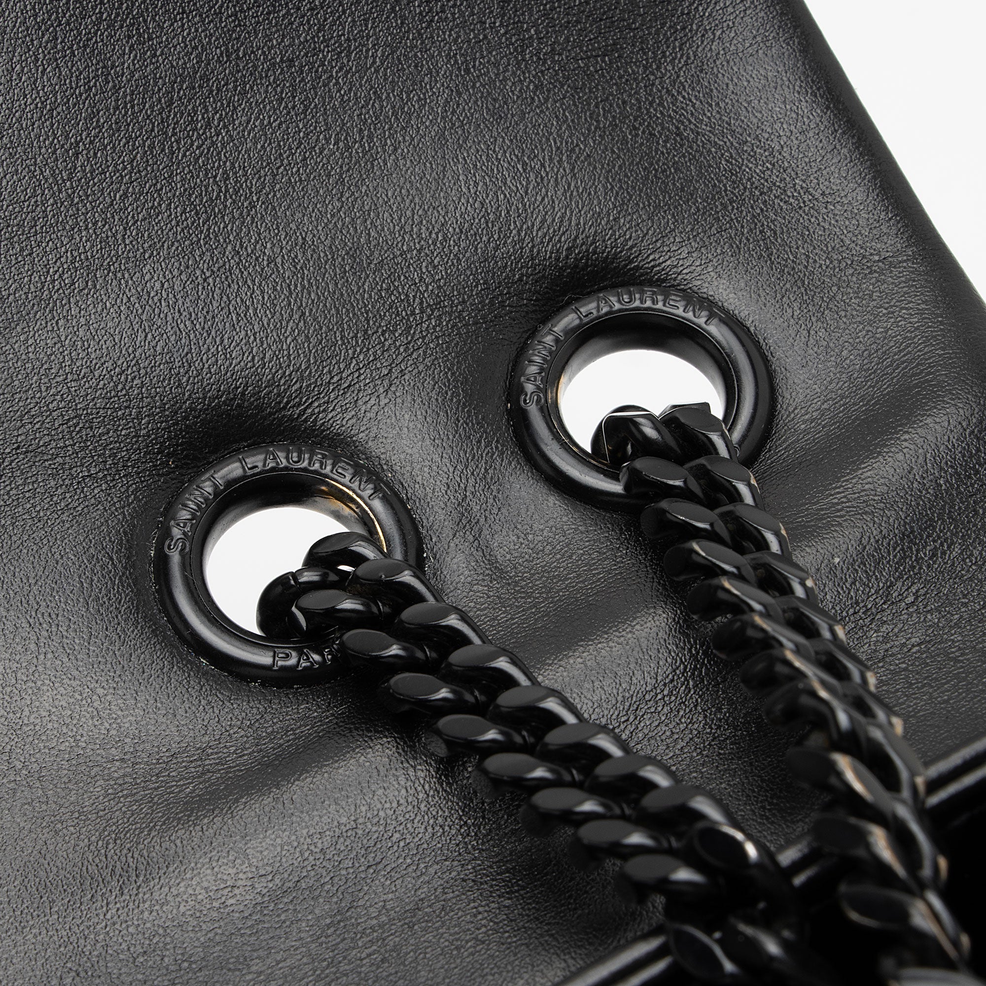Saint Laurent Matelasse Calfskin Monogram LouLou Chain Medium Shoulder Bag (SHF-SaVb1o)