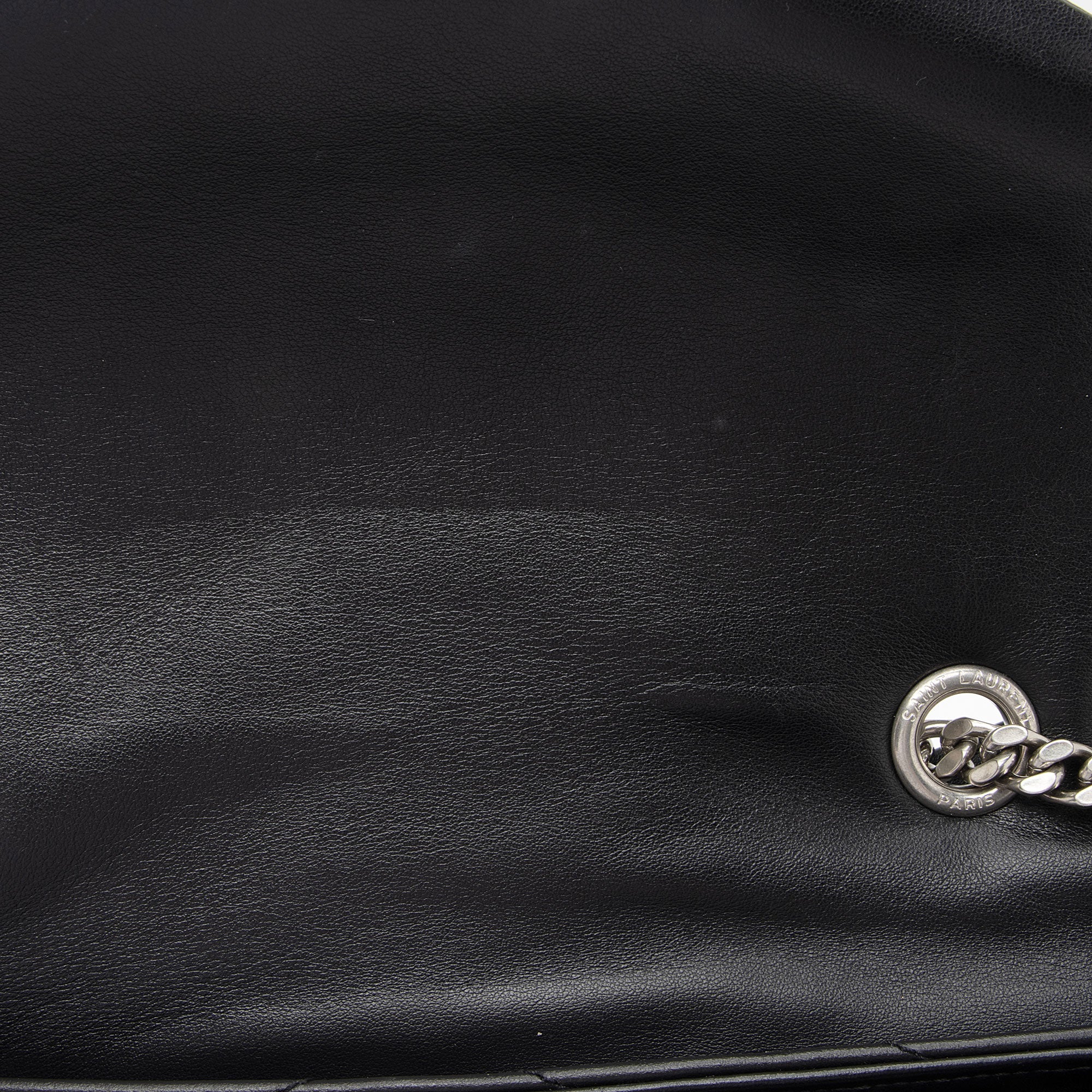 Saint Laurent Matelasse Calfskin Monogram LouLou Chain Medium Shoulder Bag (SHF-3CcYFQ)