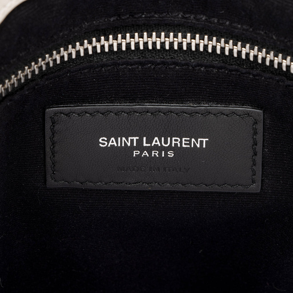 Saint Laurent Matelasse Calfskin Monogram LouLou Chain Medium Shoulder Bag (SHF-p5hSxF)