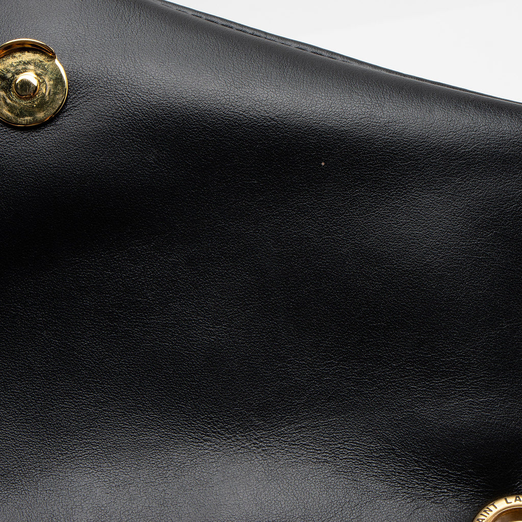 Saint Laurent Matelasse Calfskin Monogram LouLou Chain Medium Shoulder Bag (SHF-QYlKsA)