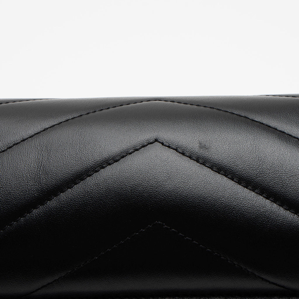 Saint Laurent Matelasse Calfskin Monogram LouLou Chain Medium Shoulder Bag (SHF-QYlKsA)