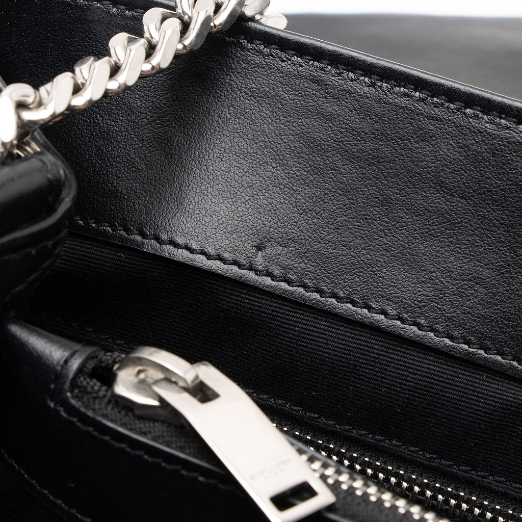 Saint Laurent Matelasse Calfskin Monogram LouLou Chain Medium Shoulder Bag (SHF-qrpSTt)