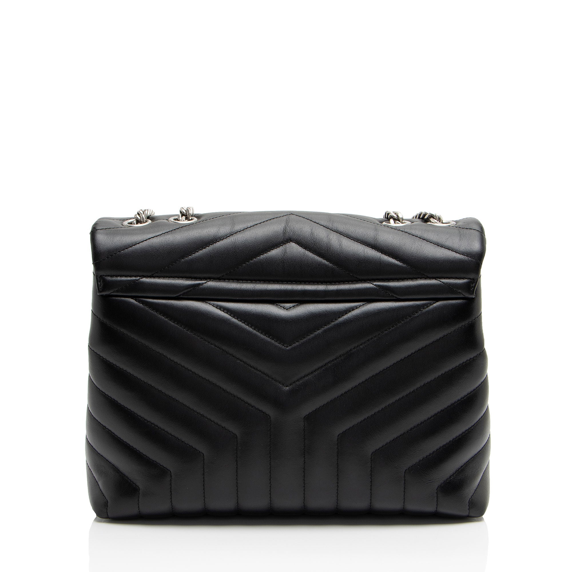 Saint Laurent Matelasse Calfskin Monogram LouLou Chain Medium Shoulder Bag