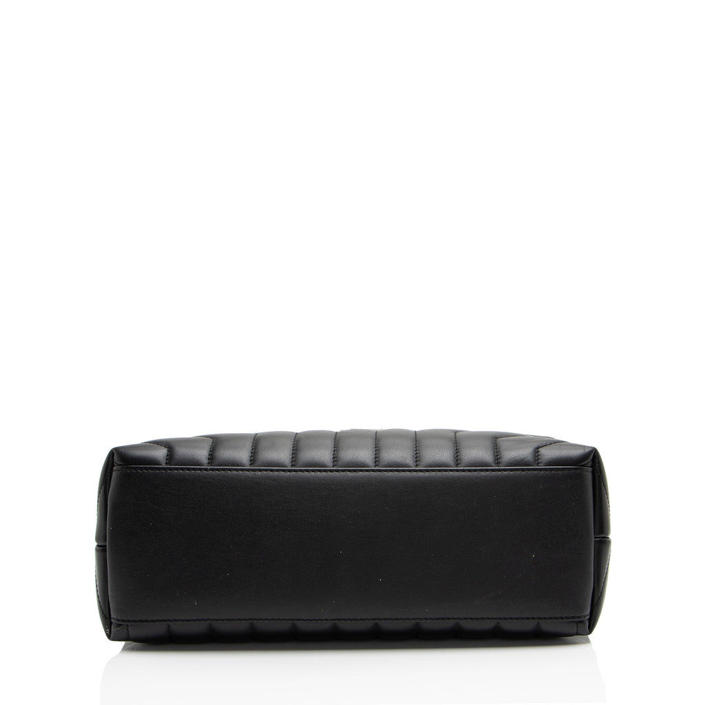 Saint Laurent Matelasse Calfskin Monogram LouLou Chain Medium Shoulder Bag