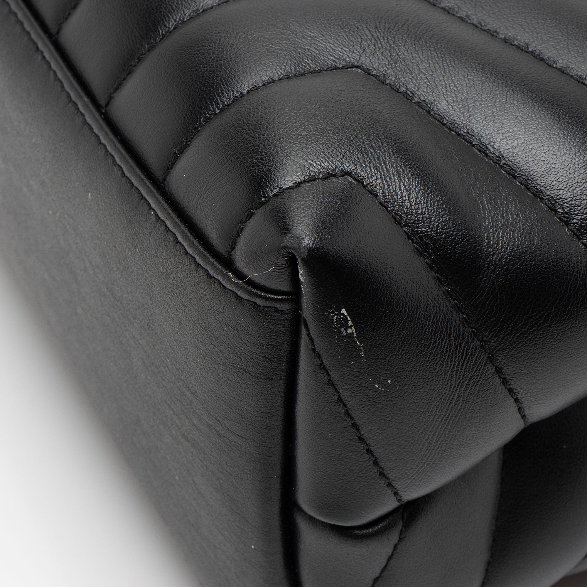 Saint Laurent Matelasse Calfskin Monogram LouLou Chain Medium Shoulder Bag