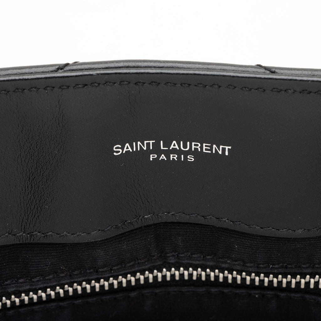 Saint Laurent Matelasse Calfskin Monogram LouLou Chain Medium Shoulder Bag