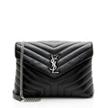Saint Laurent Matelasse Calfskin Monogram LouLou Chain Medium Shoulder Bag