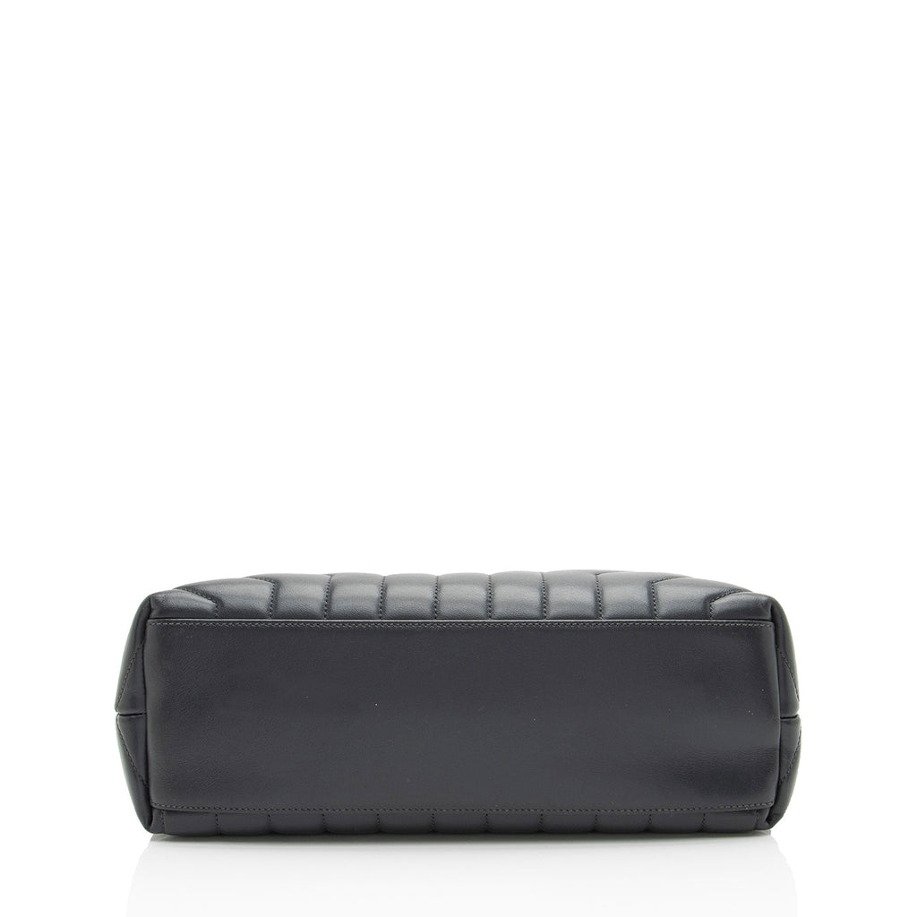 Saint Laurent Matelasse Calfskin Monogram LouLou Chain Medium Shoulder
