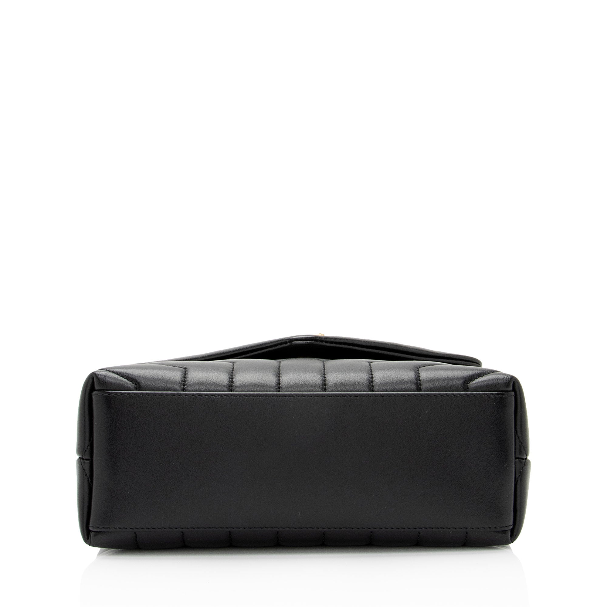 Saint Laurent Matelasse Calfskin Monogram LouLou Chain Small Crossbody (SHF-8o8aXB)