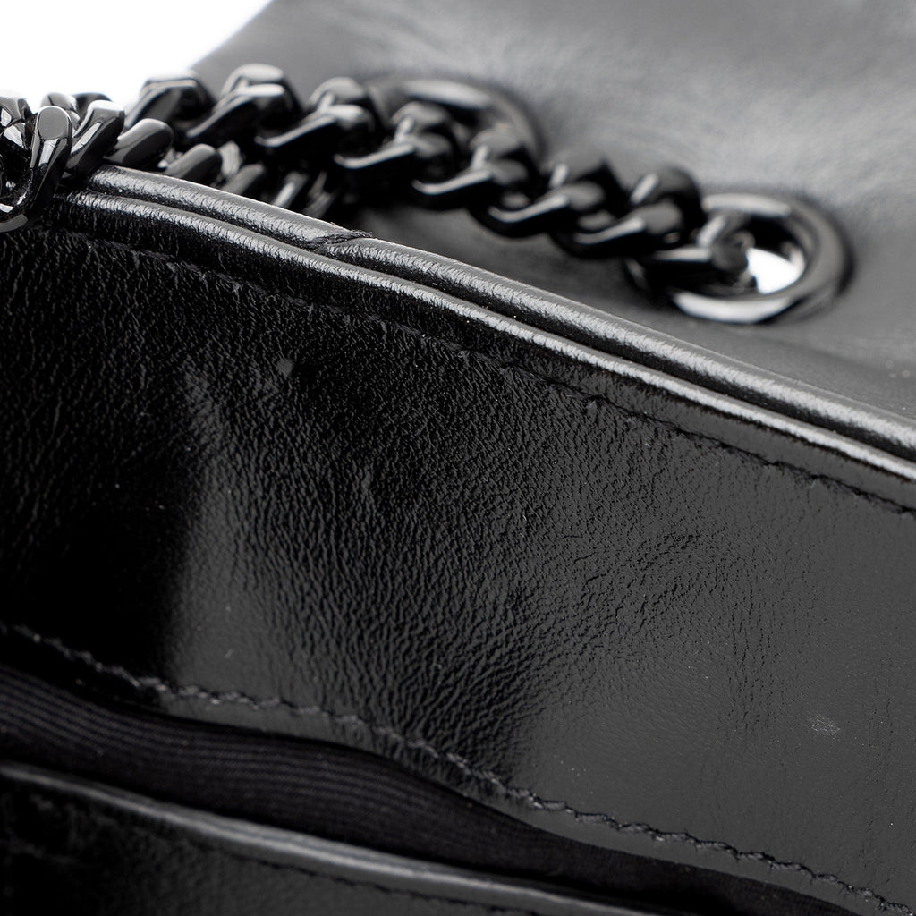 Saint Laurent Matelasse Calfskin Monogram LouLou Chain Small Crossbody (SHF-acKu6w)