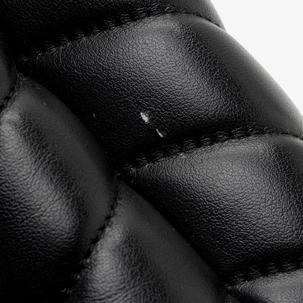 Saint Laurent Matelasse Calfskin Monogram LouLou Chain Small Crossbody (SHF-acKu6w)