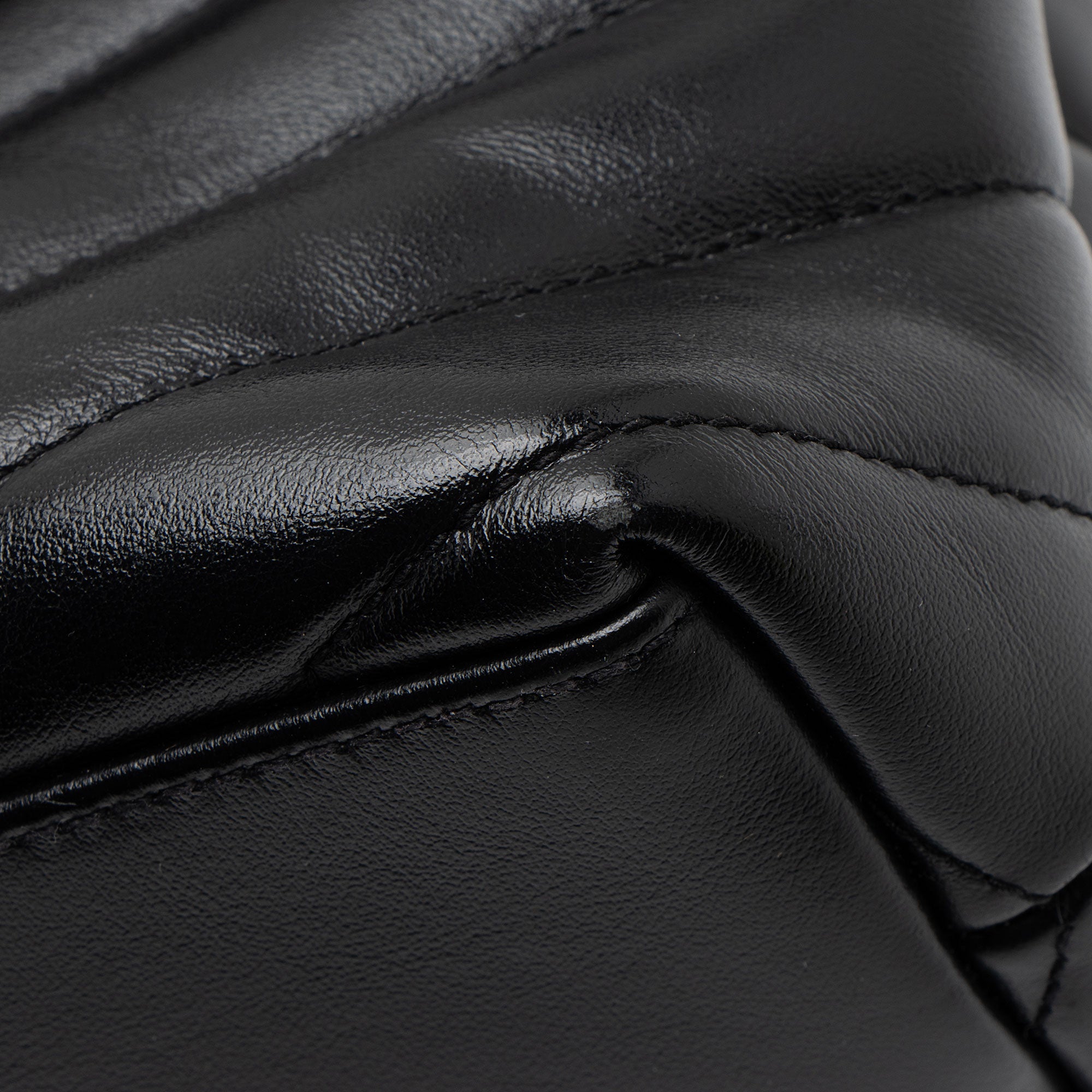 Saint Laurent Matelasse Calfskin Monogram LouLou Chain Small Crossbody