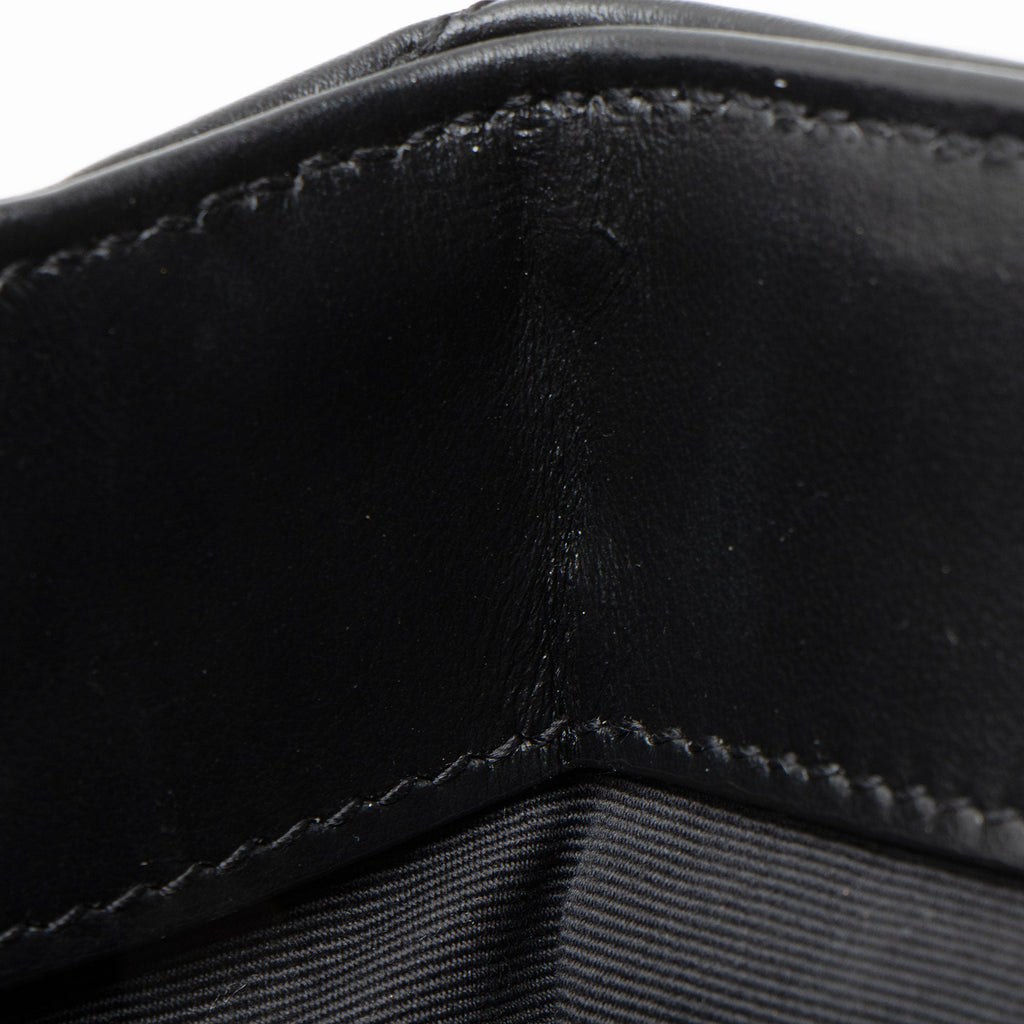 Saint Laurent Matelasse Calfskin Monogram LouLou Chain Small Shoulder Bag