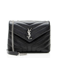 Saint Laurent Matelasse Calfskin Monogram LouLou Chain Small Shoulder Bag