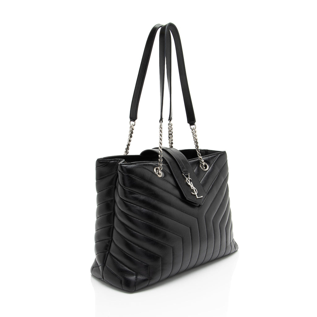 Saint Laurent Matelasse Calfskin Monogram LouLou Large Shopper Tote