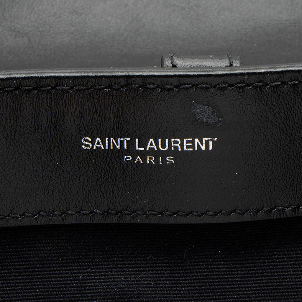 Saint Laurent Matelasse Calfskin Monogram LouLou Medium Backpack (SHF-m1rXfW)