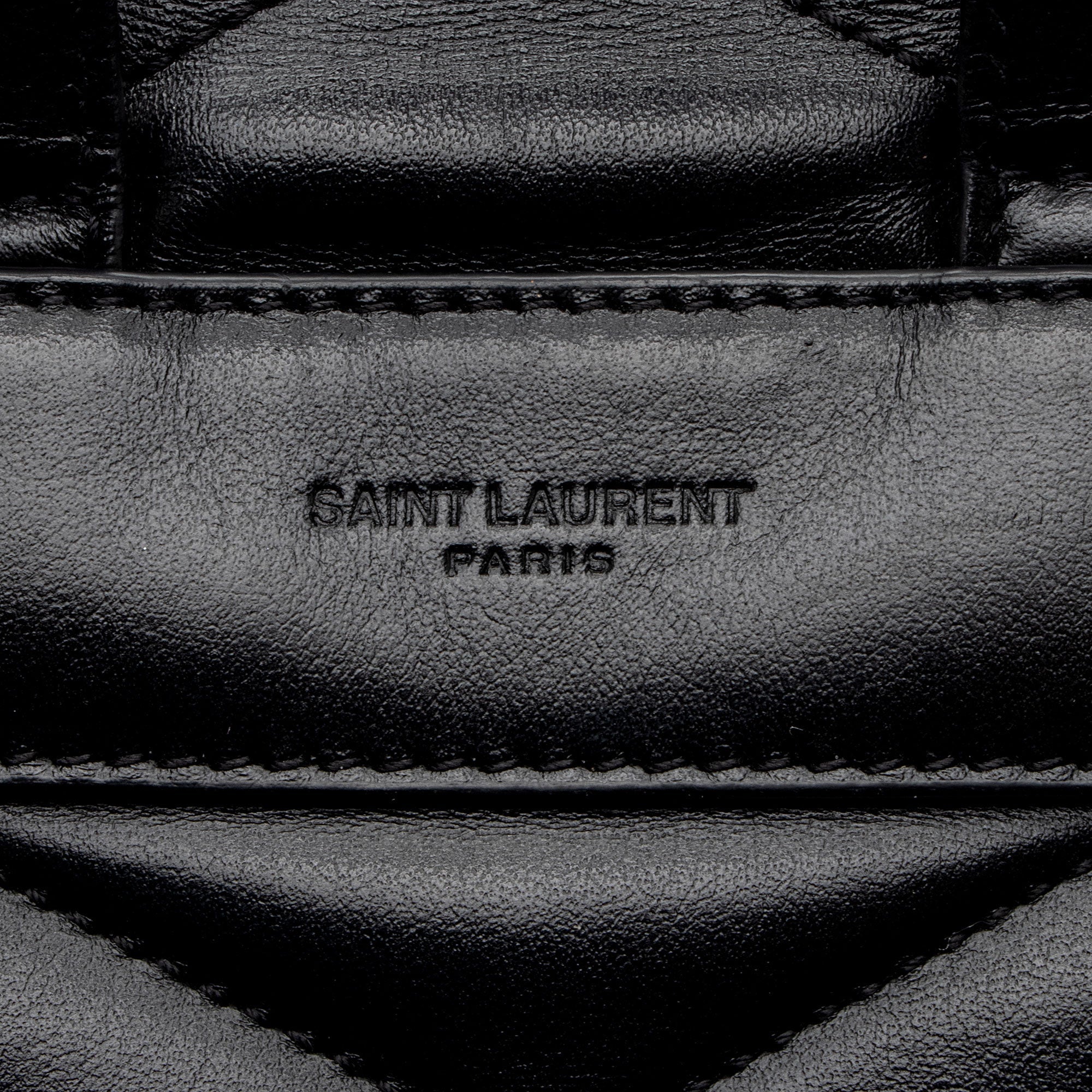 Saint Laurent Matelasse Calfskin Monogram LouLou Medium Backpack
