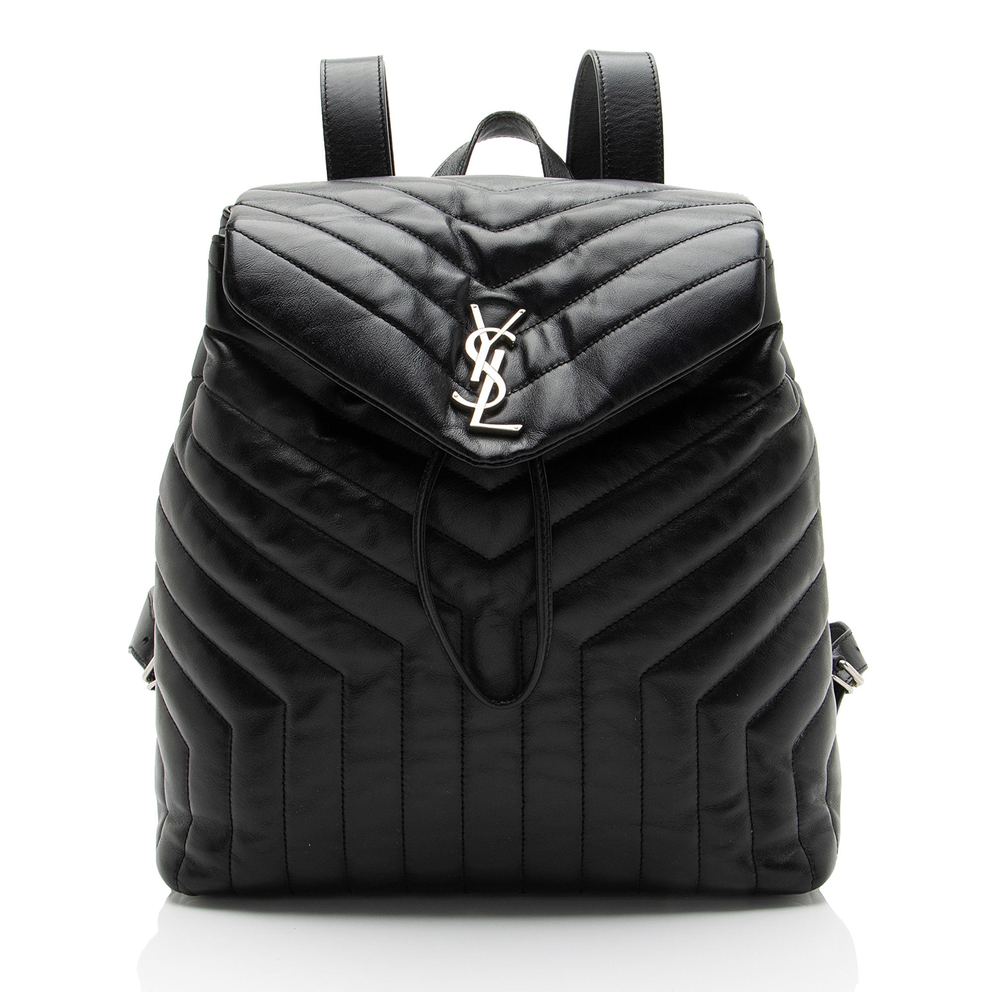 Saint Laurent Matelasse Calfskin Monogram LouLou Medium Backpack