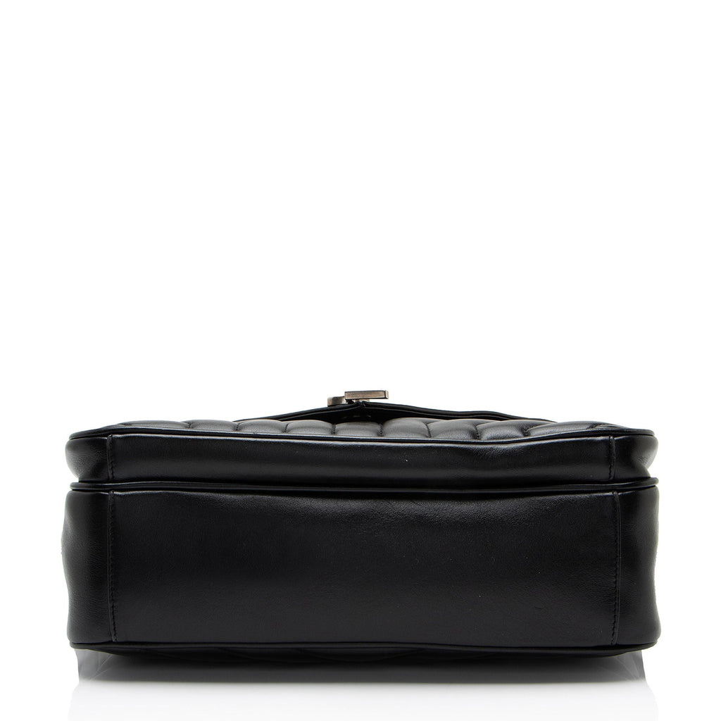 Saint Laurent Matelasse Calfskin Monogram LouLou Slouchy Large Shoulder Bag