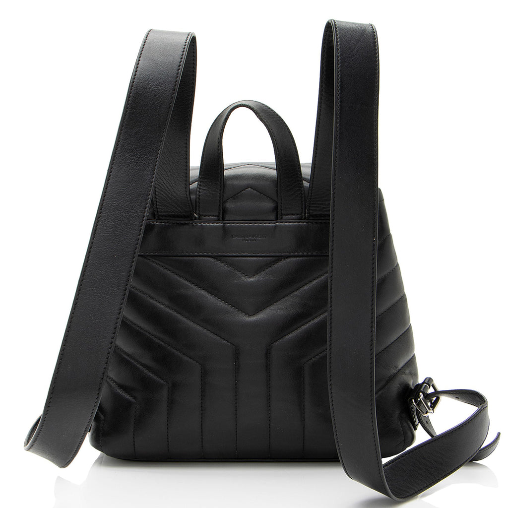 Saint Laurent Matelasse Calfskin Monogram LouLou Small Backpack