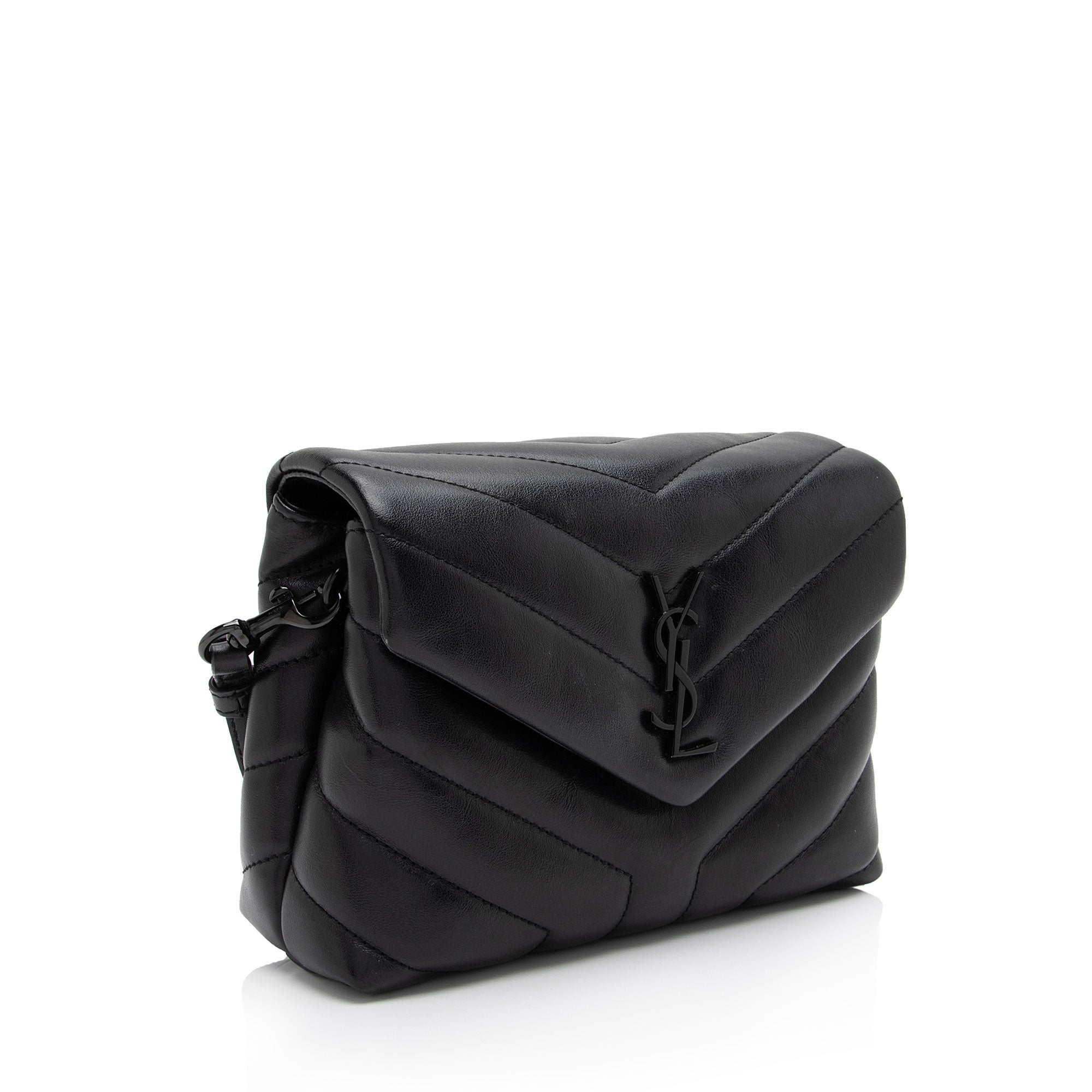 Saint Laurent Matelasse Calfskin Monogram LouLou Toy Crossbody (SHF-mABiaH)