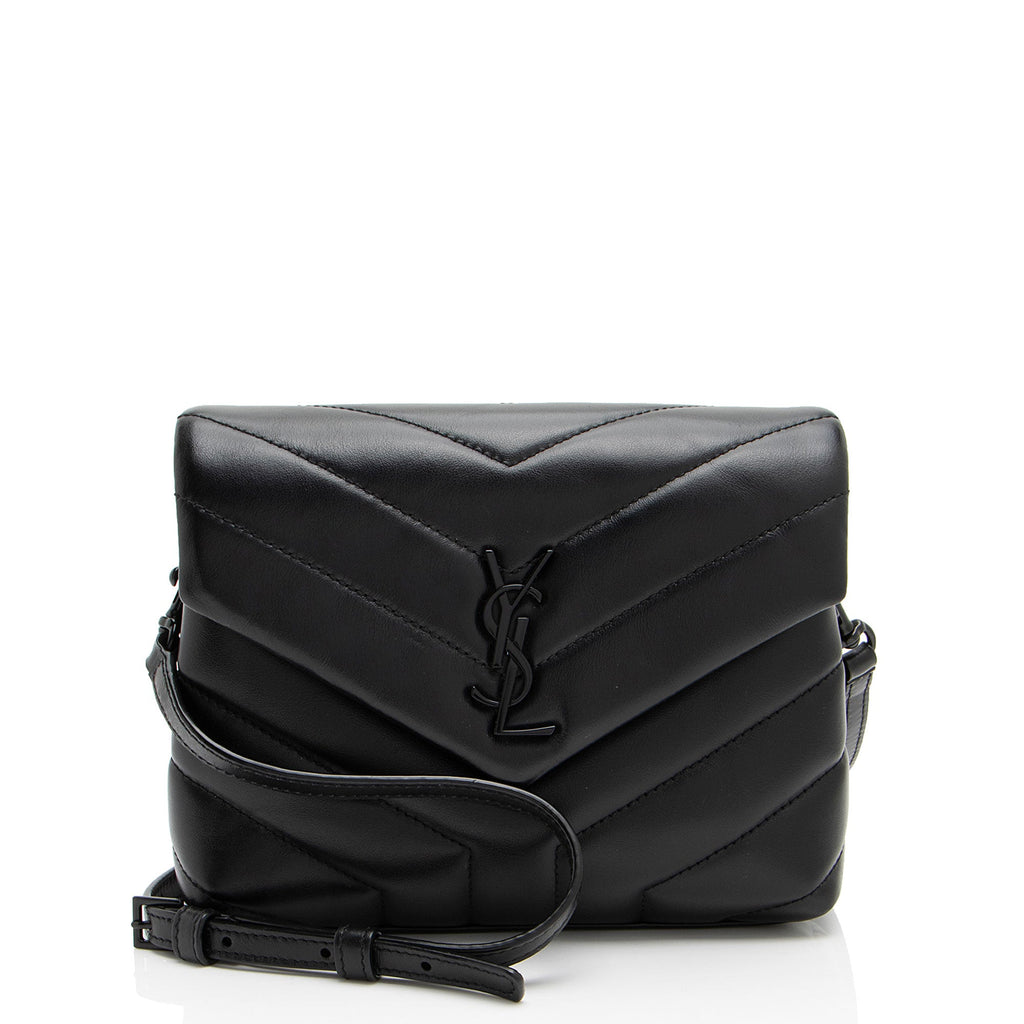Saint Laurent Matelasse Calfskin Monogram LouLou Toy Crossbody (SHF-oHahXx)