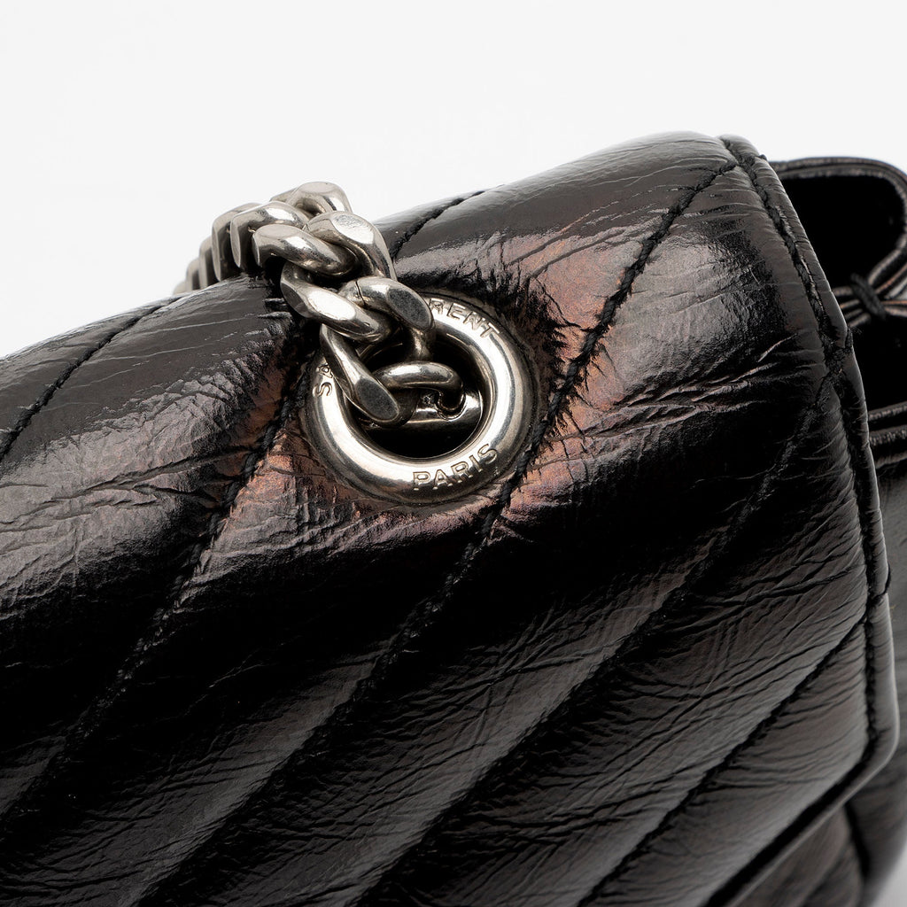 Saint Laurent Matelasse Calfskin Monogram Punk Chain Baby Crossbody