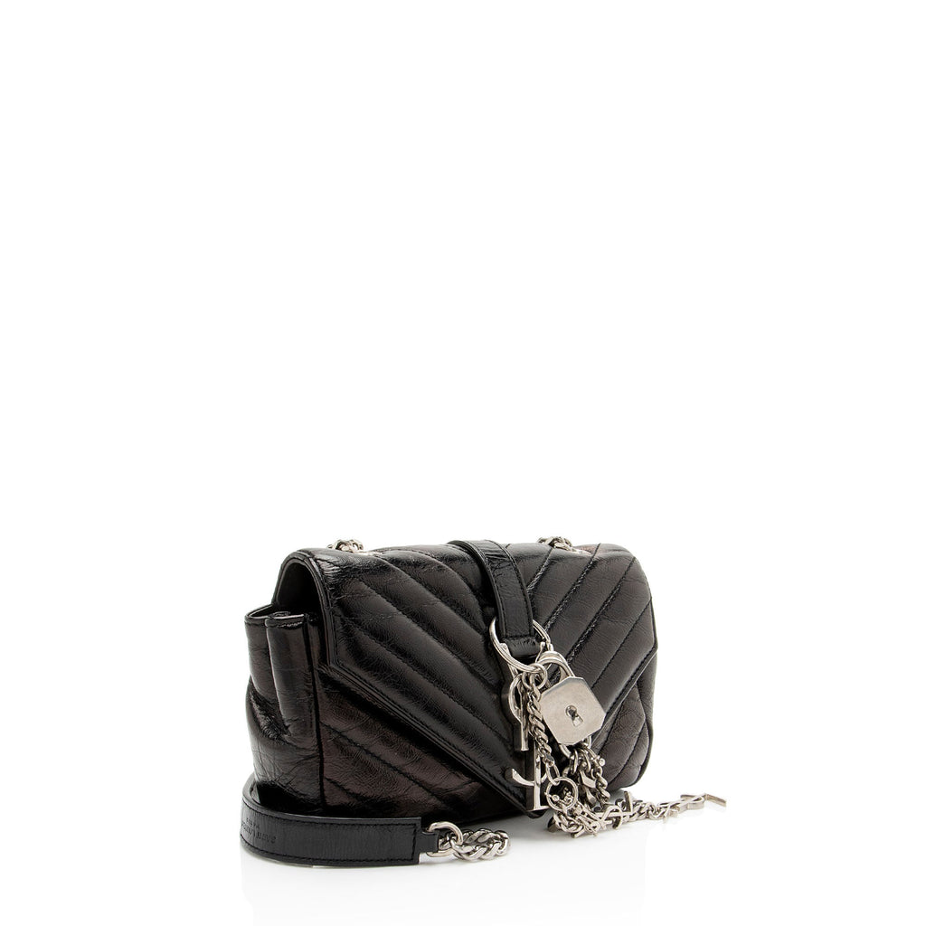 Saint Laurent Matelasse Calfskin Monogram Punk Chain Baby Crossbody