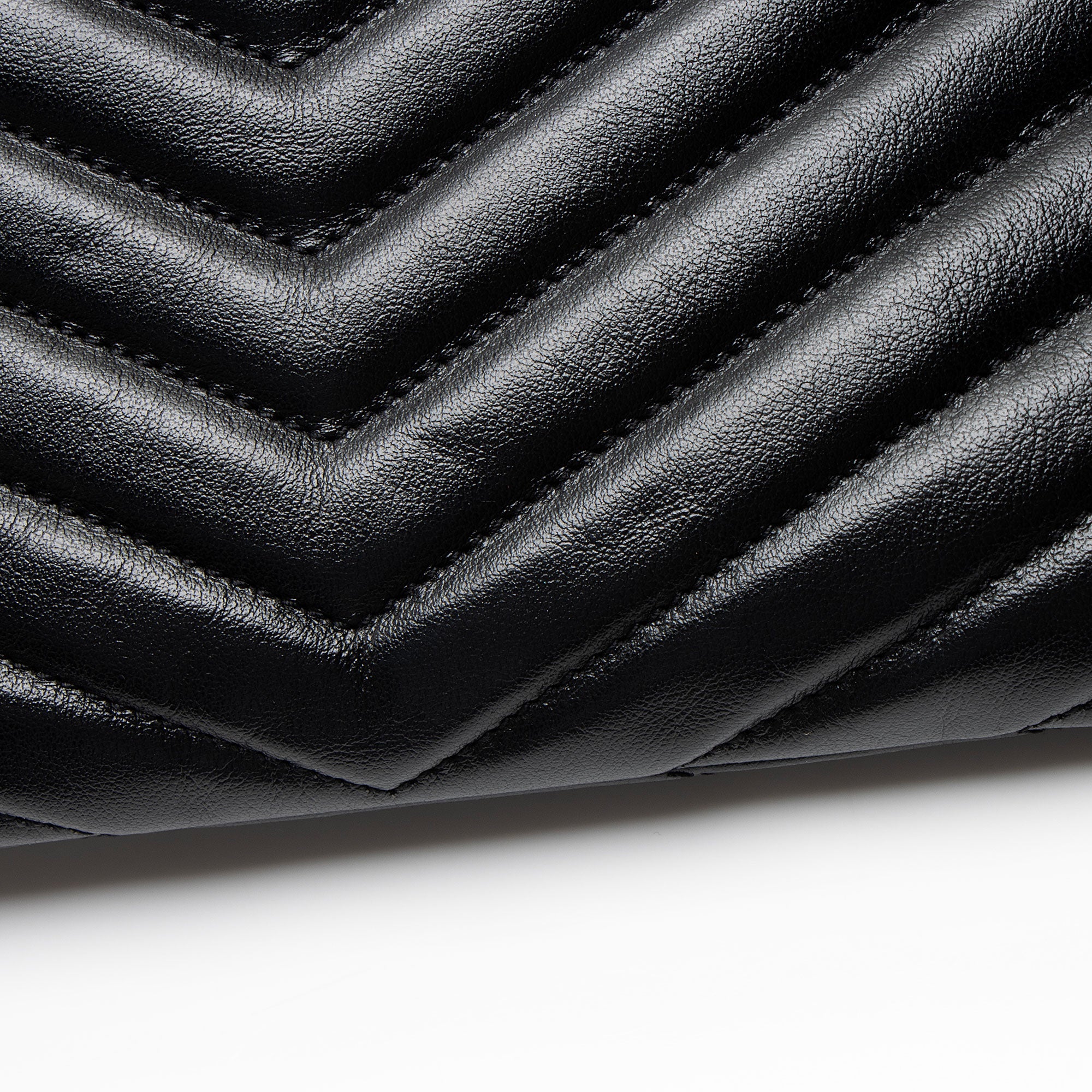 Saint Laurent Matelasse Calfskin Monogram Small Wristlet