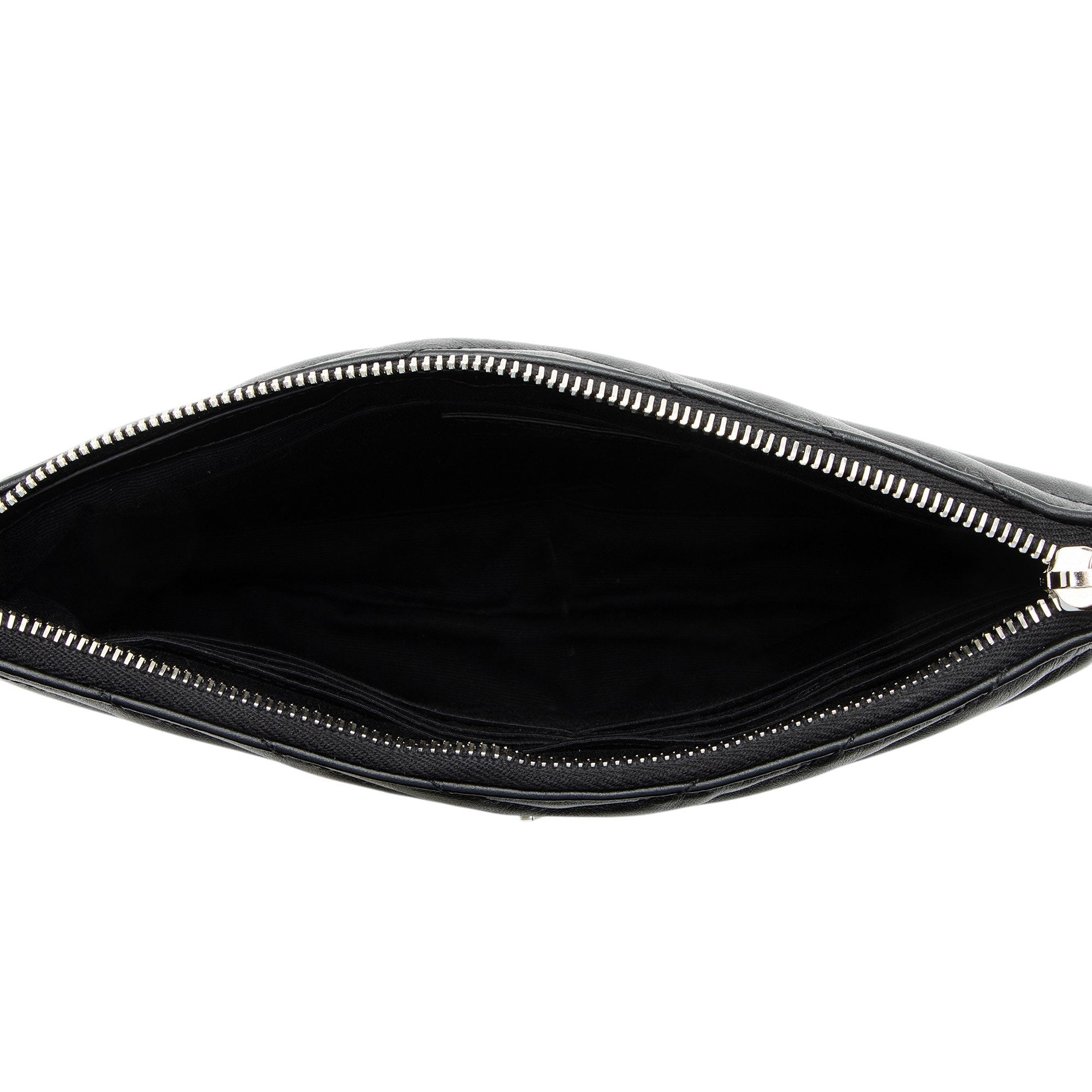 Saint Laurent Matelasse Calfskin Monogram Small Wristlet