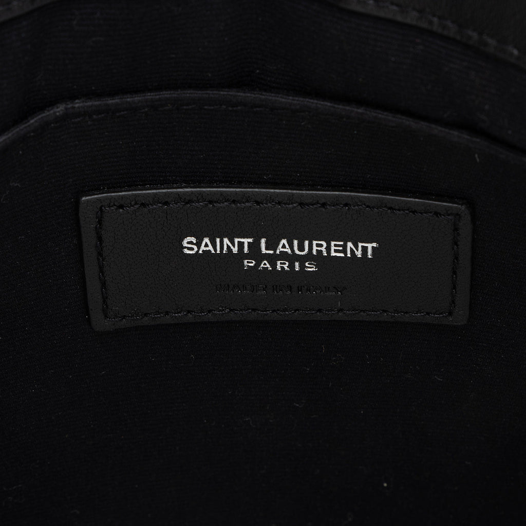 Saint Laurent Matelasse Calfskin Monogram Small Wristlet
