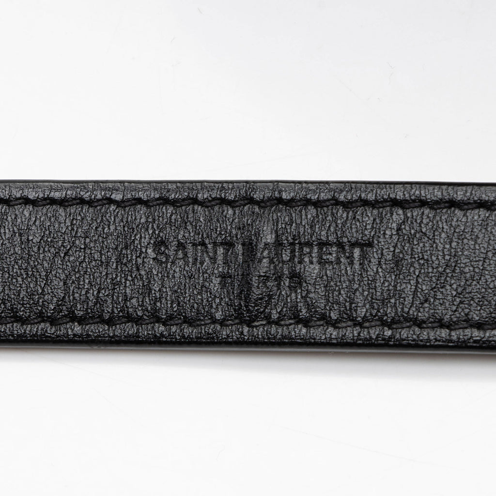 Saint Laurent Matelasse Calfskin Monogram Vinyle Round Camera Bag