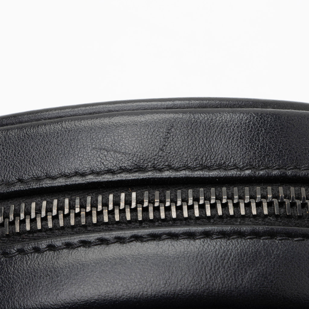 Saint Laurent Matelasse Calfskin Monogram Vinyle Round Camera Bag