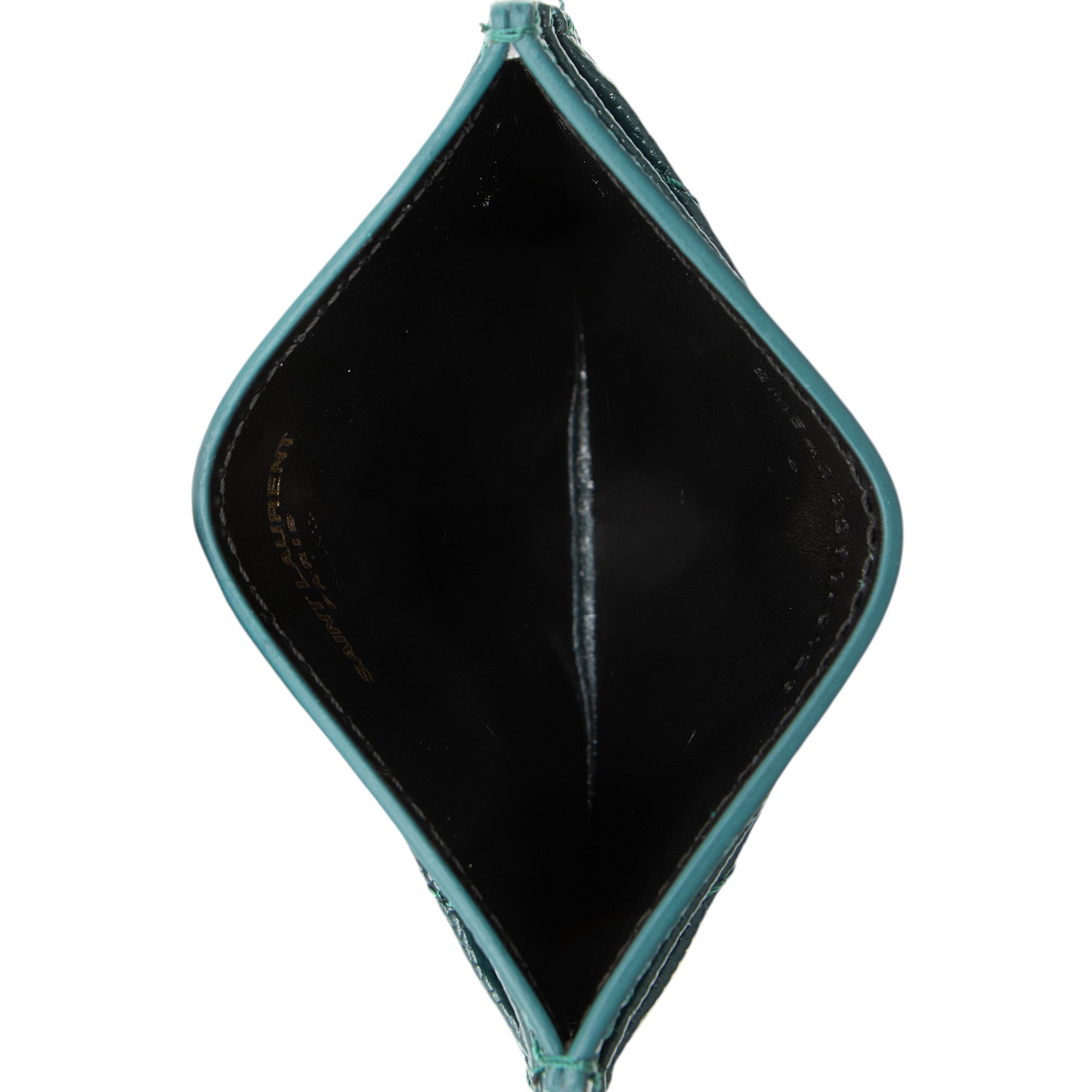 Saint Laurent Matelasse Grain de Poudre Monogram Card Case