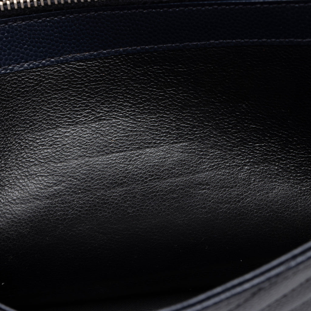 Saint Laurent Matelasse Grain de Poudre Monogram Chain Wallet