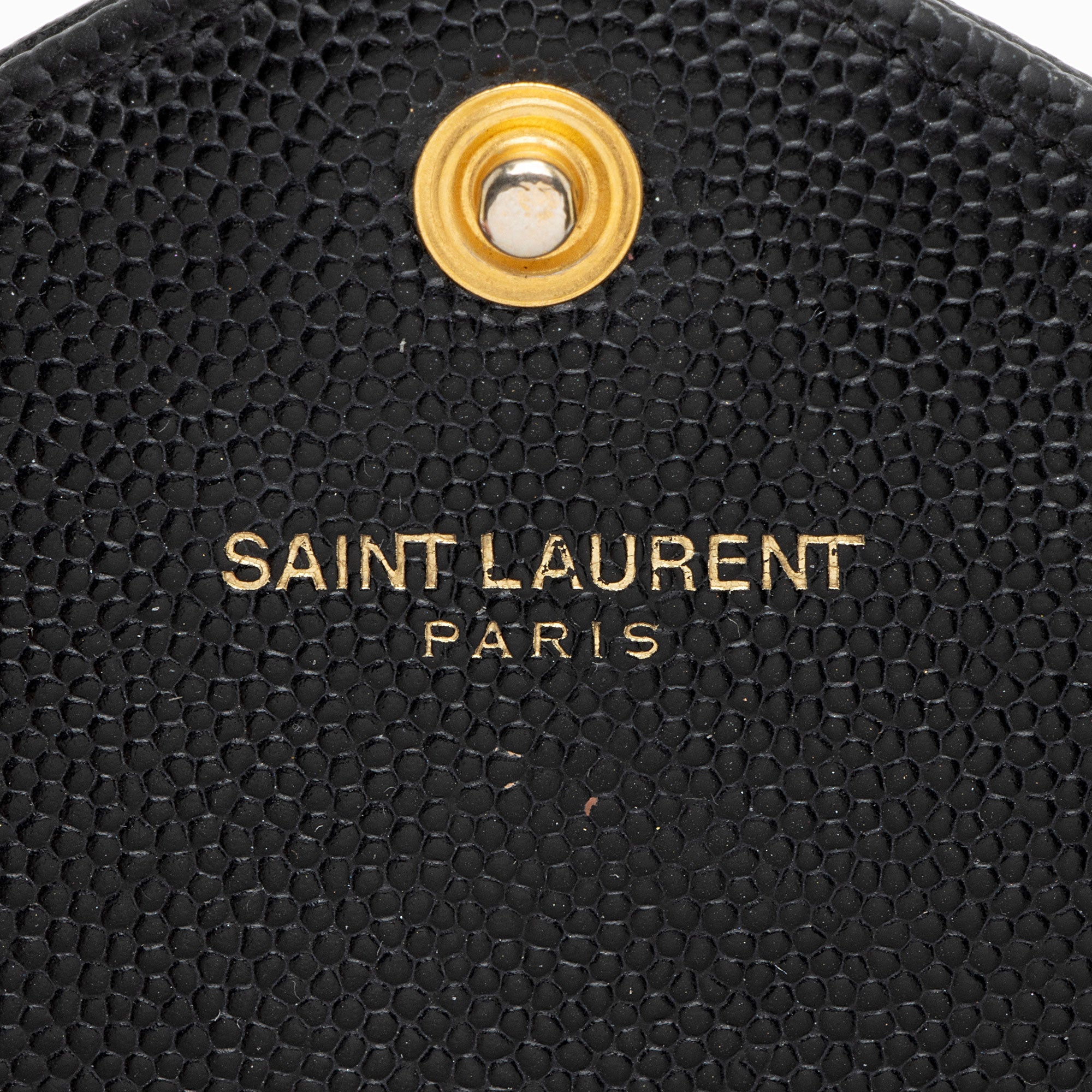 Saint Laurent Matelasse Grain de Poudre Monogram Envelope Chain Wallet - FINAL SALE