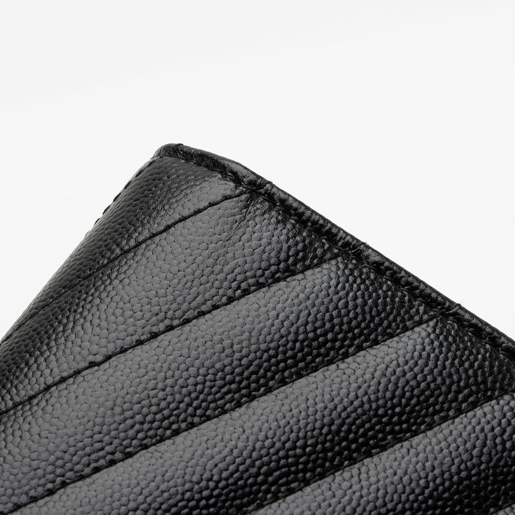 Saint Laurent Matelasse Grain de Poudre Monogram Envelope Pouch